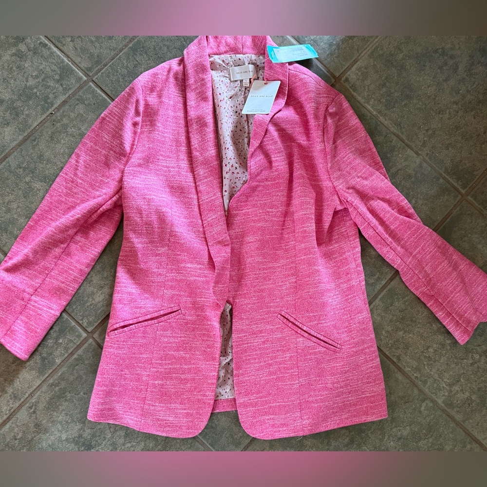 Skies Are Blue Vibrant Pink Blazer